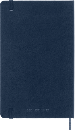 Smart notebook Large Hard cover, ruled, Sapphire Blue - Back view